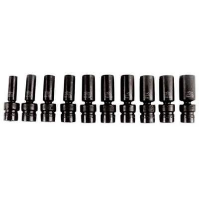 K Tool International 10 Pc Flex Deep Impact Socket Set 3/8 Dr (KTI37400)