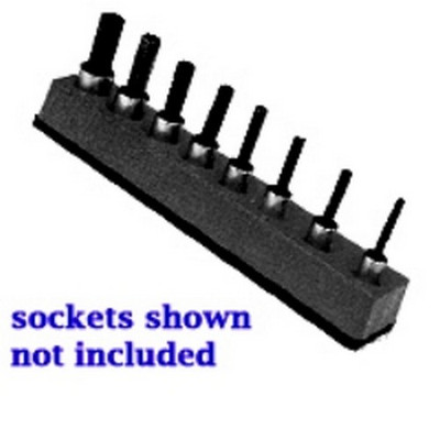 Mechanics Time Saver Black 8-Hole Universal Socket Organizer (388)