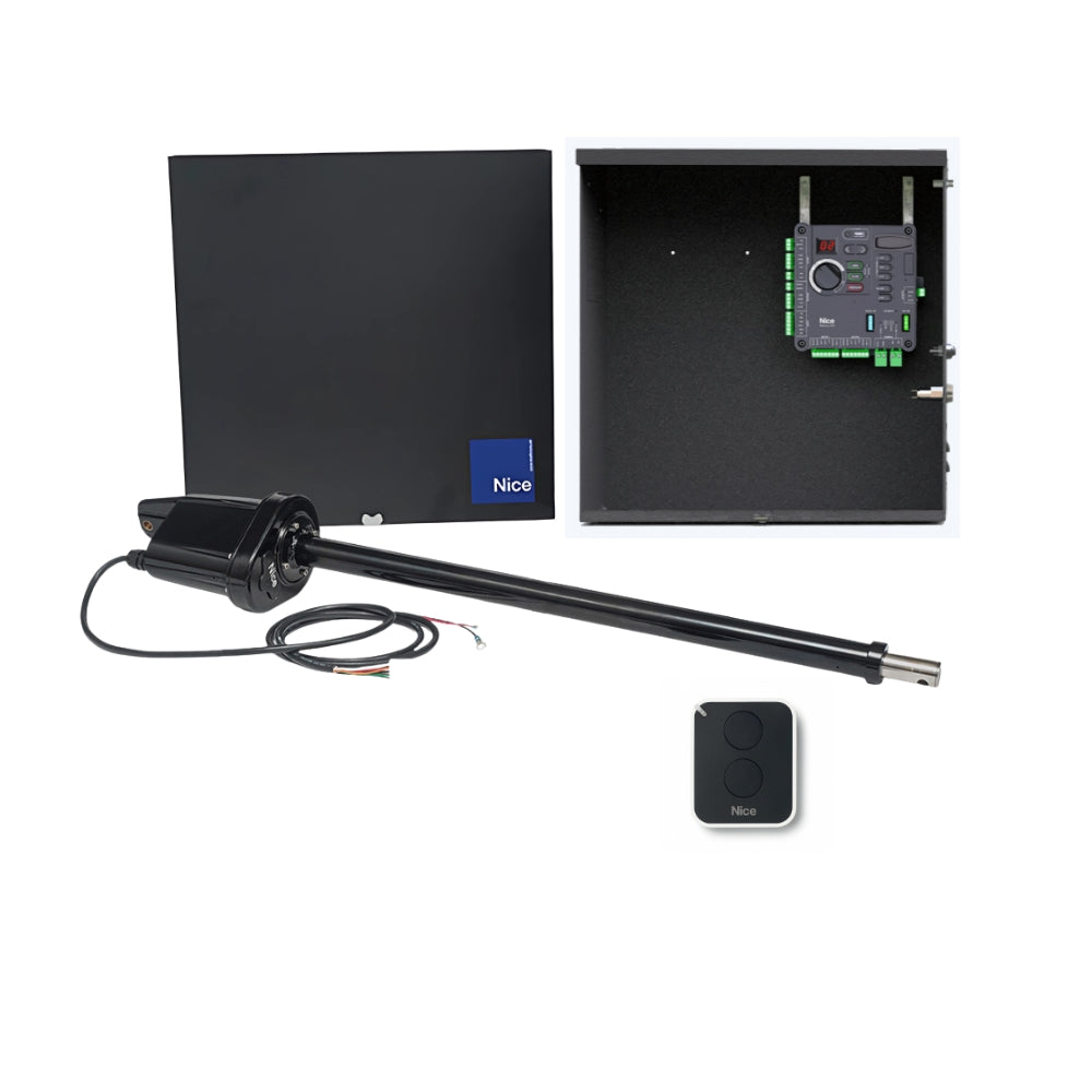 Nice Bundle 310 Solar Swing Gate Operator Kit | HYS-O-A310-SLR-BL