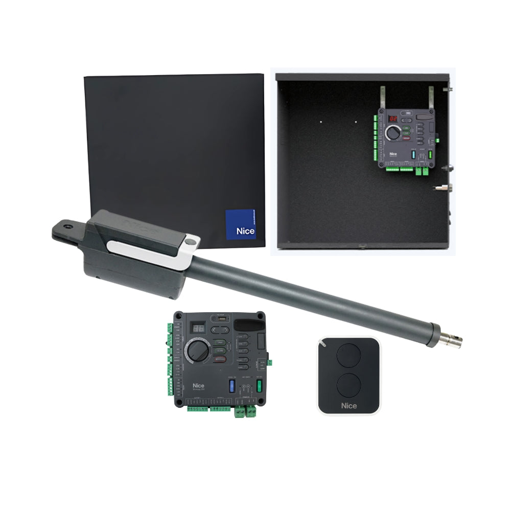 Nice TITAN Bundle 310 Solar Swing Gate Operator Kit | HYS-O-T310-SLR-BL