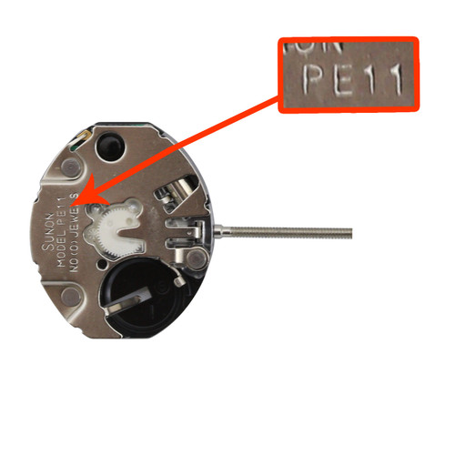 Far East Sunon 3 Hand Quartz Watch Movement PE11-3Overall Height 4.7mm