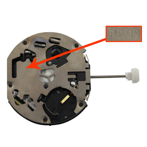 Far East Sunon 6 Hand Multi Function Quartz Watch Movement PE90-08 OR PE908Date At 6:00 Overall Height 6.8mm