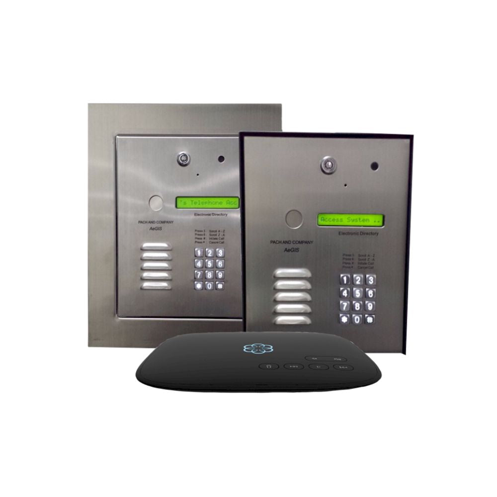 Pach and Company AeGIS 7000V Series VOIP Slim Line Multi-Tenant Systems (250 Tenants) Full-Flush Mount | PAC-7000VFF