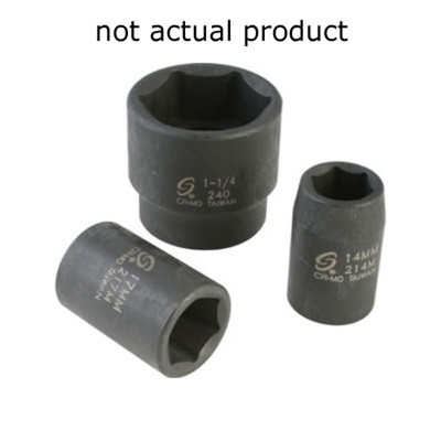 Sunex 1/2" Drive 12 Pt. 16mm Impact Socket (216ZM)