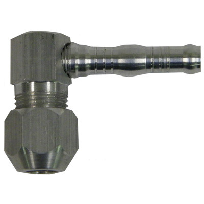 S.U.R. & R #6 Hose to 90 Degrees 3/8" Compression Union (AC2638)