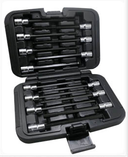Durston Manufacturing Co HXL100 Extra Long Hex and Ball Hex Driver Set - 14 Piec