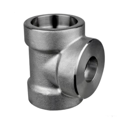 2" x 3/4" 3000# Forged Stainless Steel 316/L Socket Weld Reducing Tee