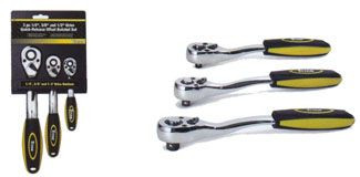 3 pc Quick Release Offset Ratchet Set