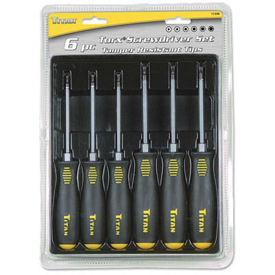 Titan Tools Tamper Resistant Torx Driver Set 6-Piece (17210)