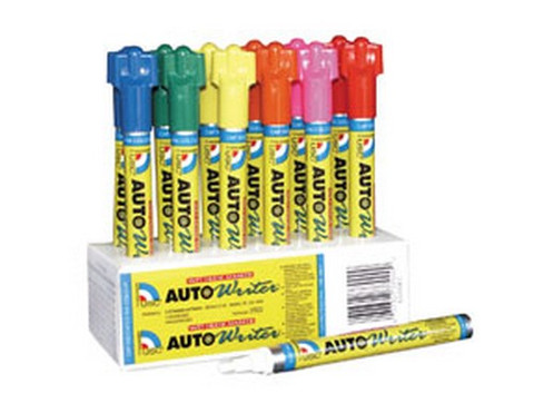 US Chemical And Plastics Auto Writer Window Painting Markers Blue 12-Pk (37001)