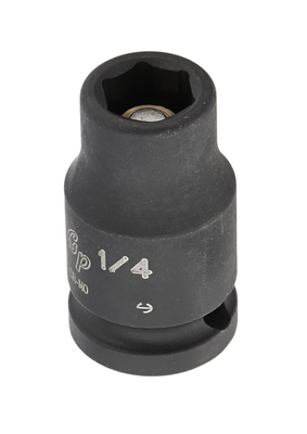 Grey Pneumatic 1/4" Drive x 9/32" Magnetic Standard Socket (909RG)