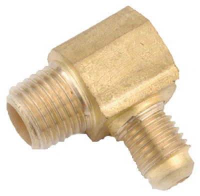 Lead-free Brass 3/8" Flare To 1/4" Male Thread Elbow Fitting