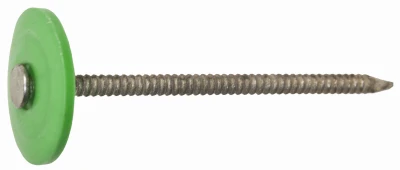 Fasn-rite Galvanized Roofing Nails With Plastic Caps, 12 Gauge, 1.25 Inches, 250 Count