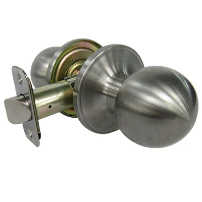 Stainless Steel Ball Knob Passage Door Lockset For Interior Doors