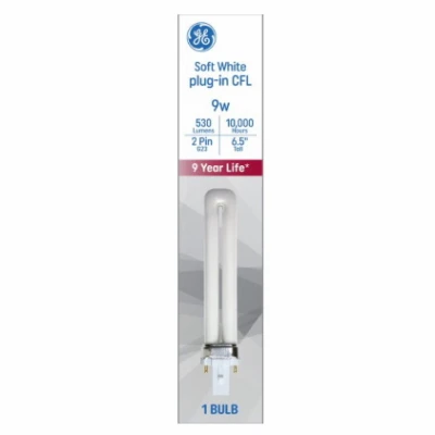 9w White Compact Fluorescent Bulb With G23 Base