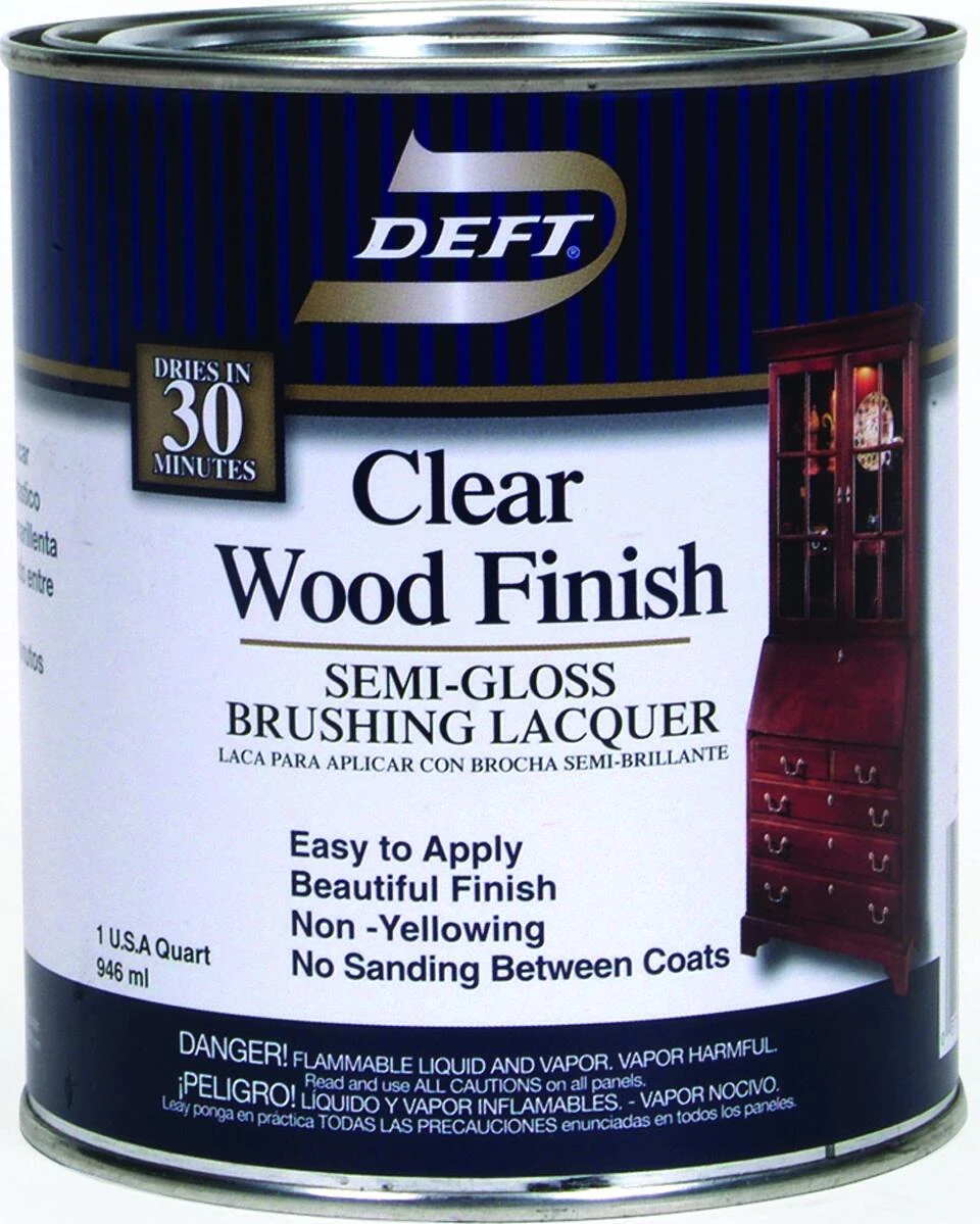 Semi-gloss Clear Oil-based Brushing Lacquer 1 Quart