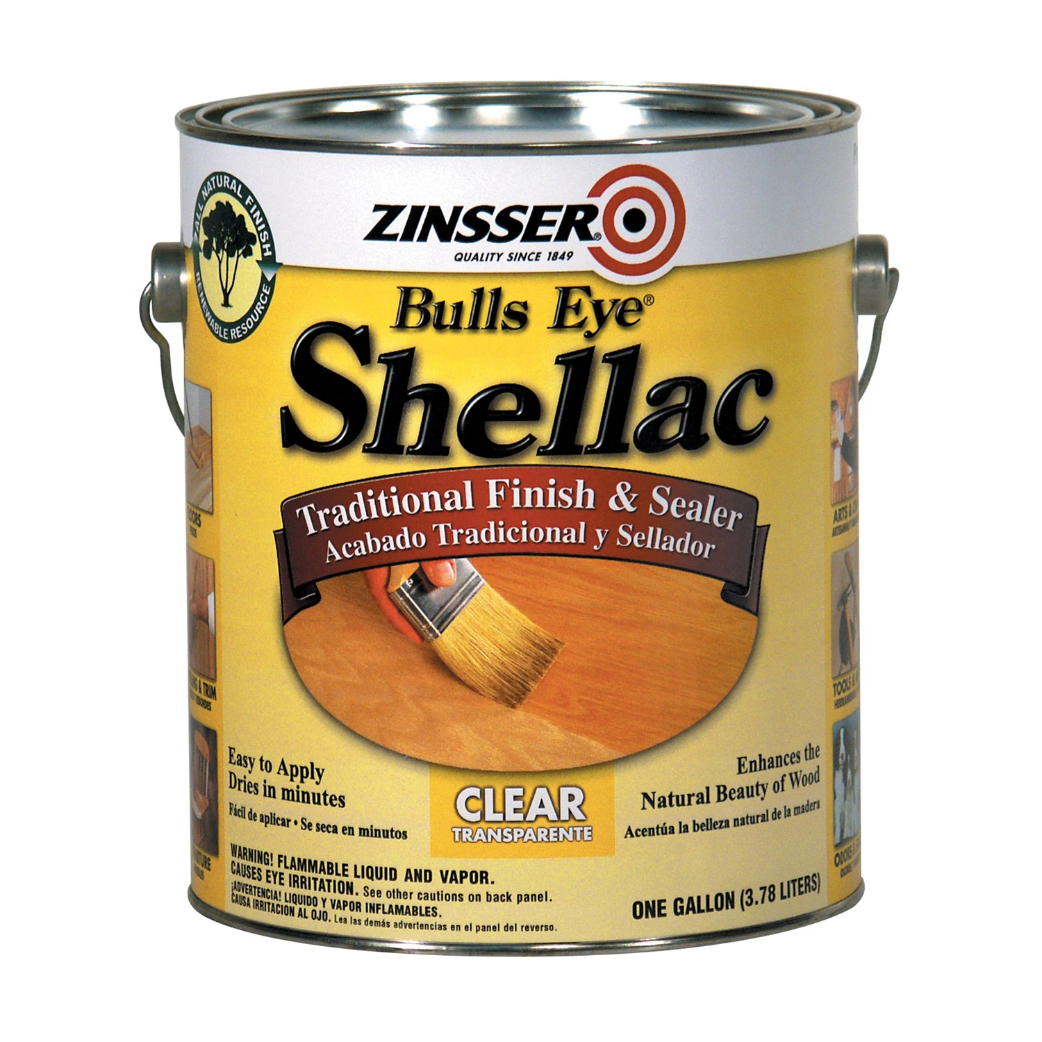 Bulls Eye Clear Shellac Finish And Sealer, 1 Gallon