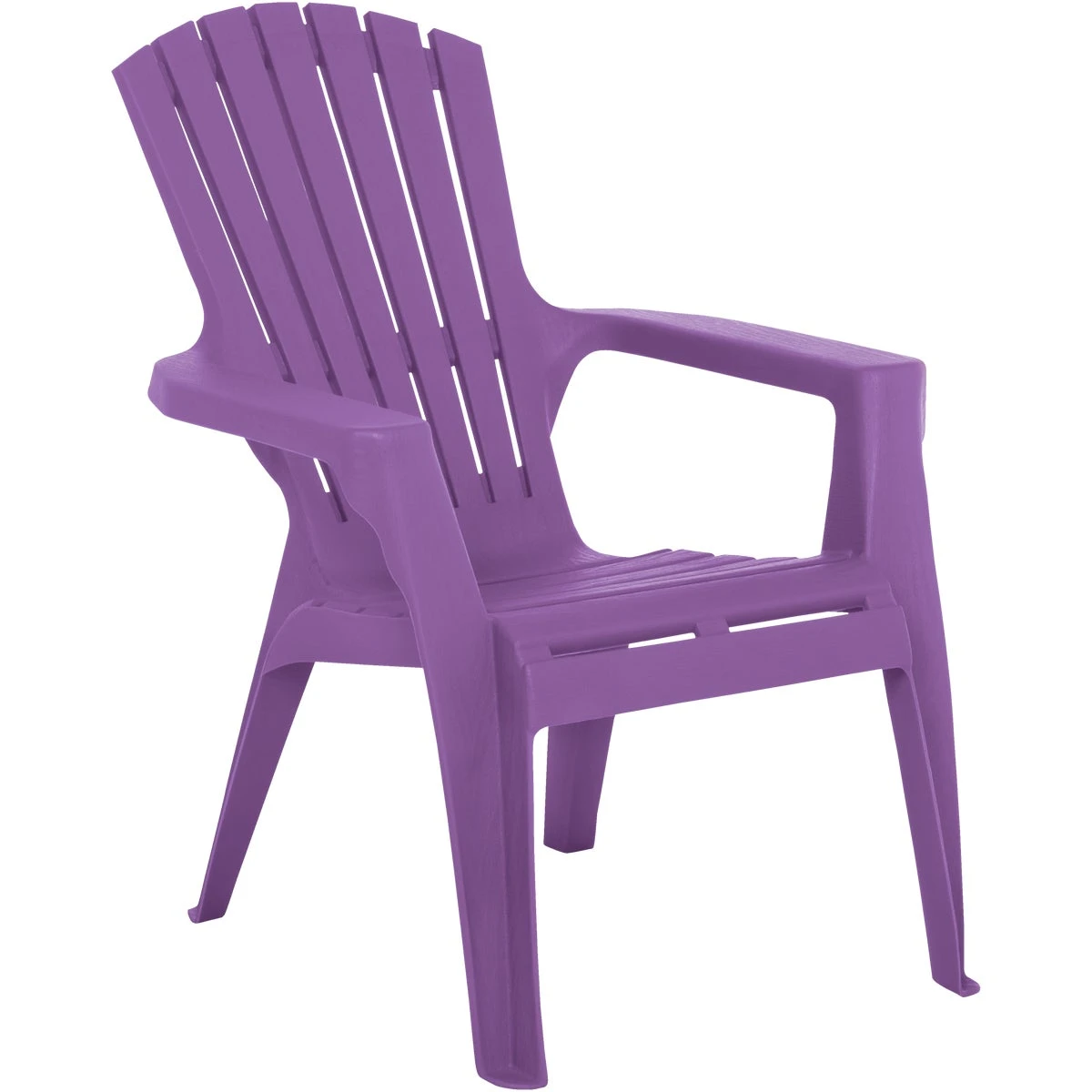 Kids Violet Resin Adirondack Chair - Safe, Stackable, Easy-to-clean Design