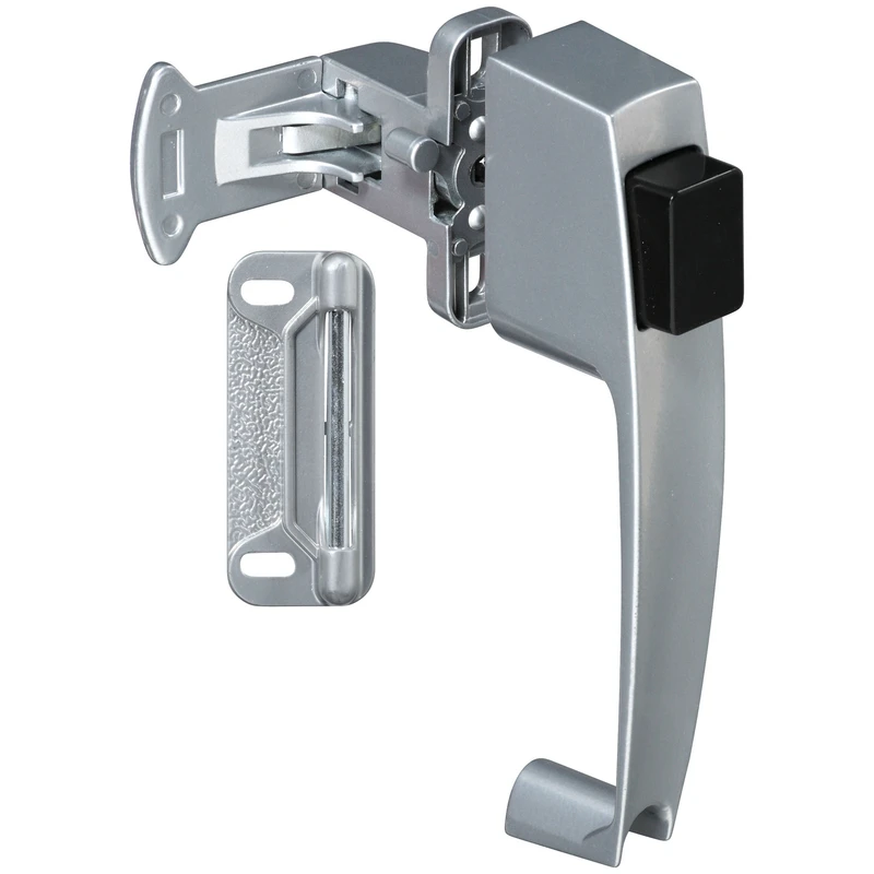Screen & Storm Door Latch, Push-button, Aluminum