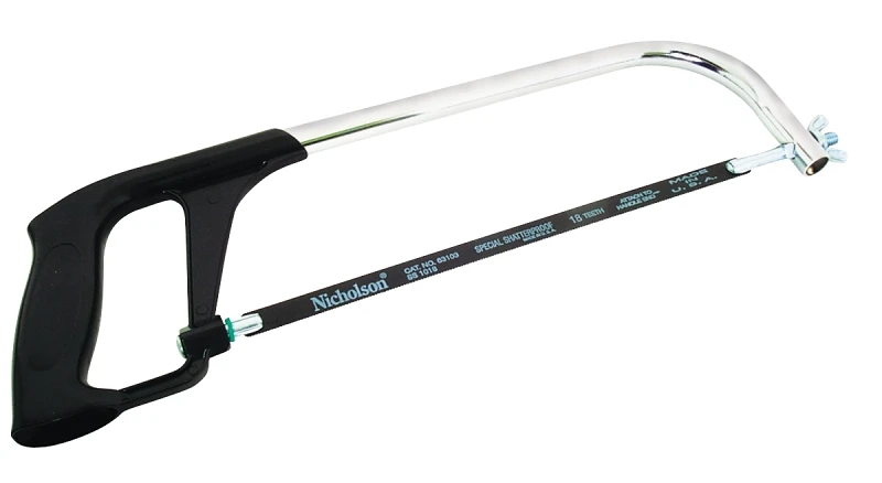 80950 Adjustable Hacksaw Frame, 10-12 Inch Blade, Pistol-grip Handle