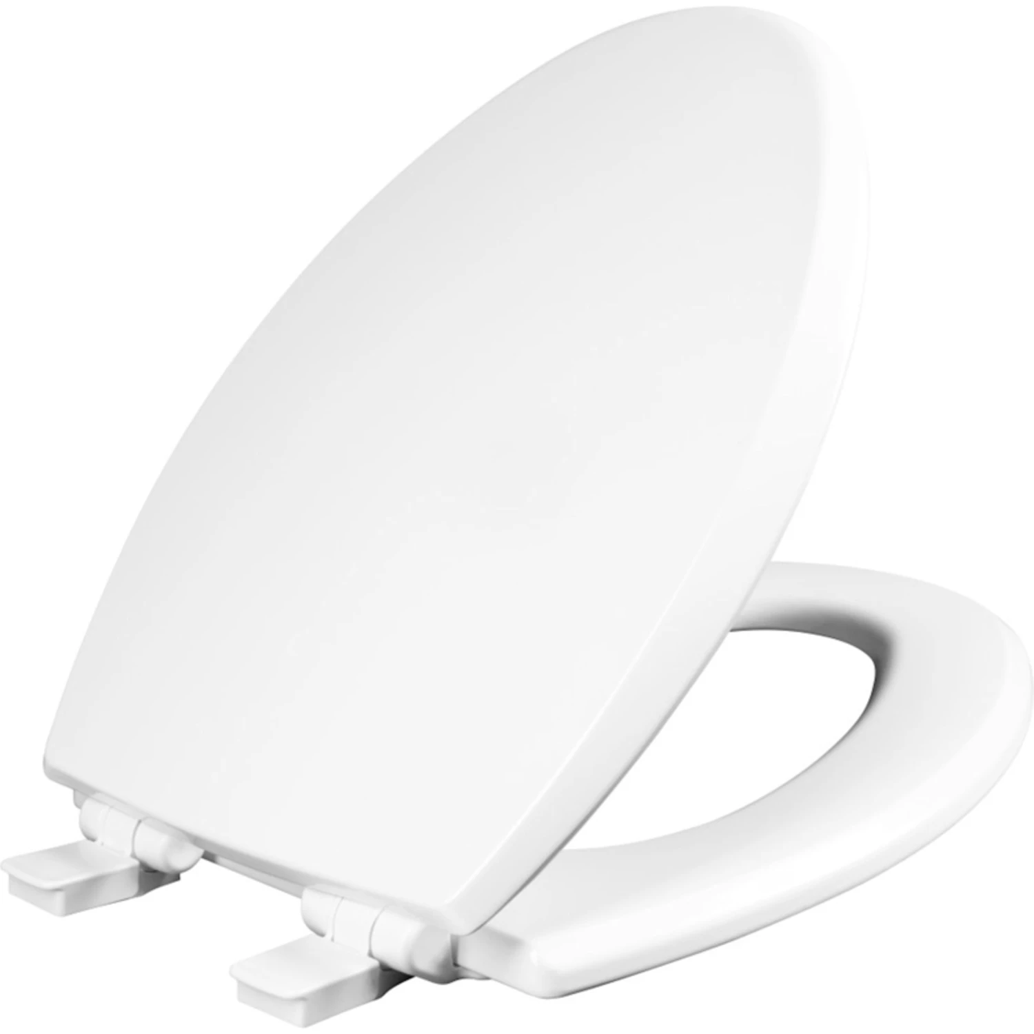 Kendall Elongated Closed Front Whisperclose White Enameled Wood Toilet Seat
