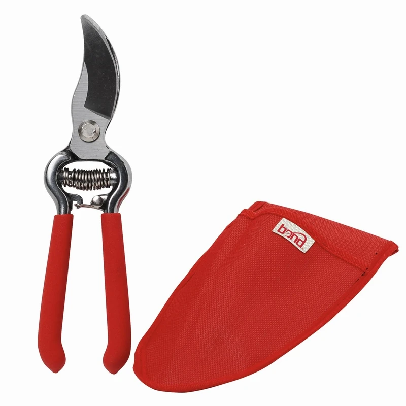 Bond 68wp Drop Forged Bypass Pruners With Pouch - 8 Inch Precision Cutting Tool