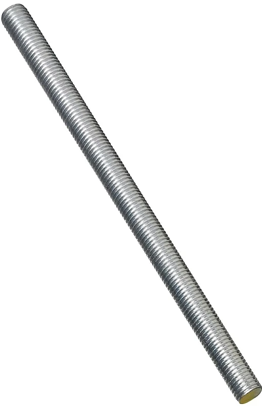 Threaded Steel Rod With 10 Threads Per Inch, 0.75 Inch Diameter By 12 Inch Length