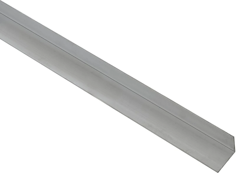N247-361 Aluminum Angle Stock, 1-1/2 In L Leg, 72 In L, 1/16 In Thick