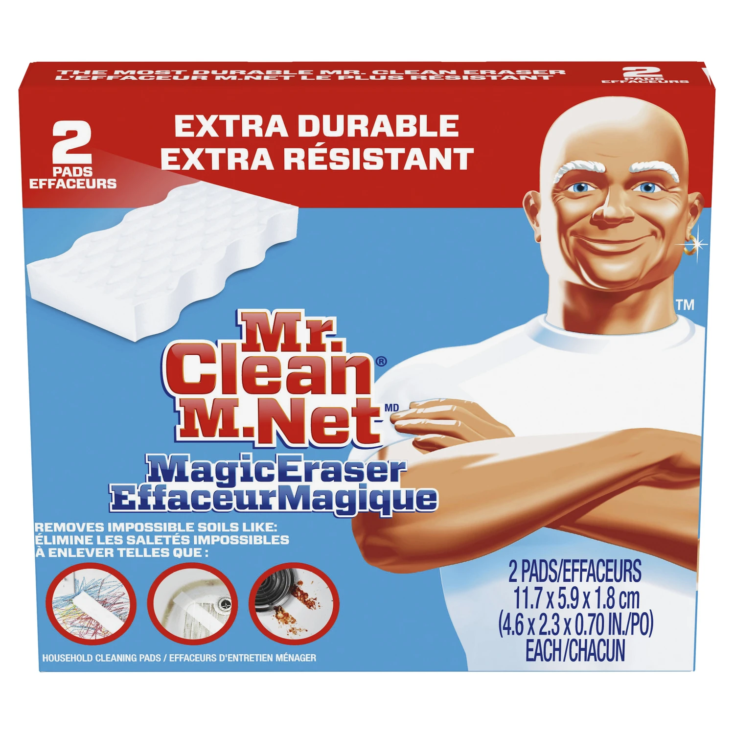 Magic Eraser Whole Home Extra Durable Cleansing Pad (2-count)