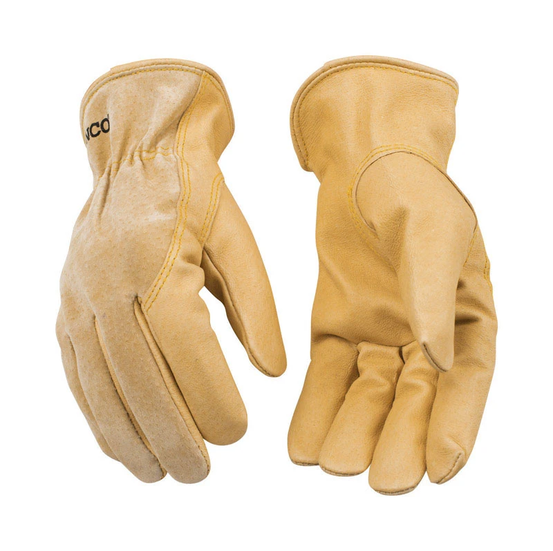 Men's Outdoor Pigskin Leather Driver Gloves Gold M 1 Pk