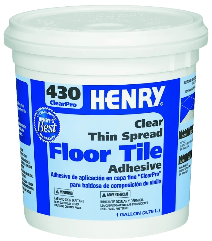 430 Clearpro Vinyl Floor Adhesive, 1 Gallon - Premium Thin-spread Adhesive