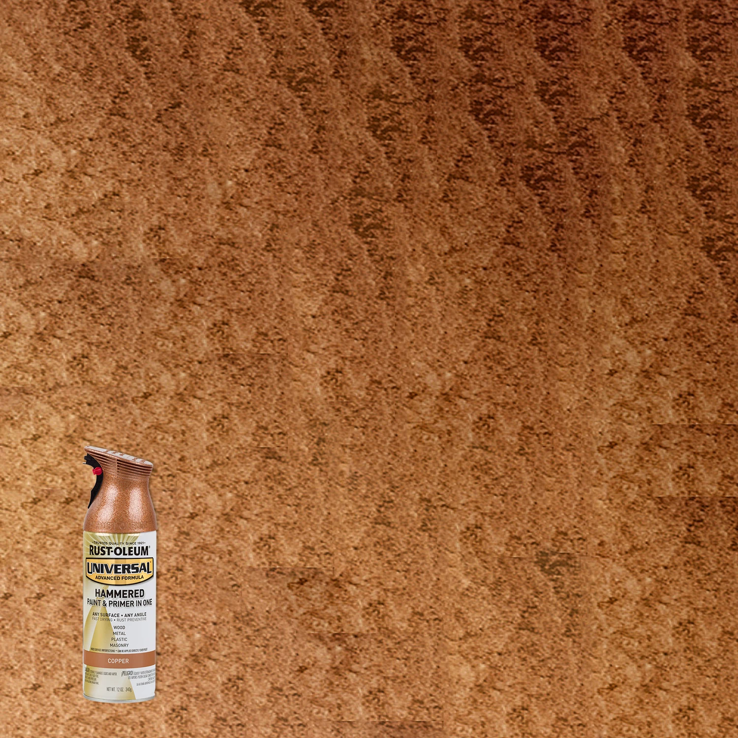 Universal 12 Oz. Hammered Copper Spray Paint - Durable & Versatile