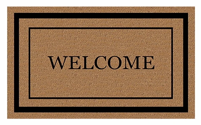 Classic Coir Welcome Mat, 18 X 30-inch, Vinyl Backing, Fade Resistant