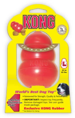 Classic Dog Chew Toy For Medium Dogs, 15 To 35 Lbs, Red