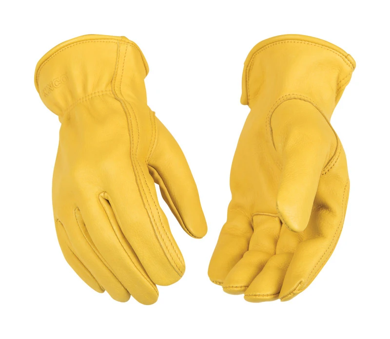 Kinco Men's Outdoor Deerskin Driver Gloves Gold M 1 Pk