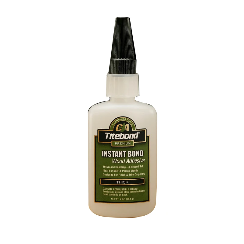 2 Oz. Instant Bond Thick Viscosity Ca Wood Glue - Fast Setting Adhesive
