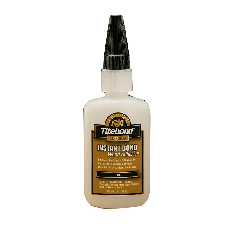 2 Oz. Instant Bond Thin Viscosity Ca Wood Glue - Fast Set Adhesive