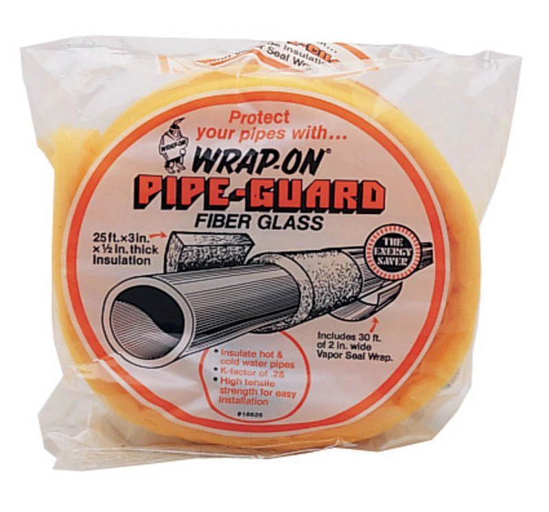 Frost King 1/2 In. X 3 In. X 25 Ft. Fiberglass Pipe Insulation Wrap