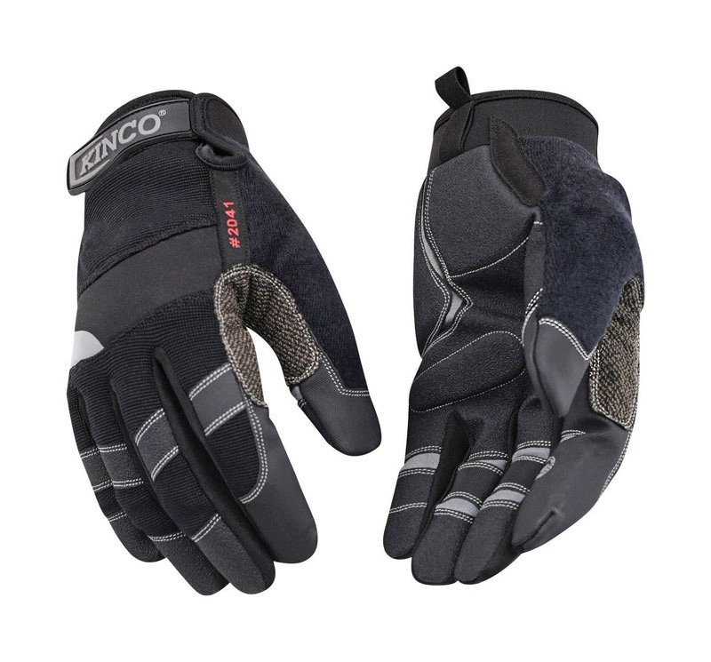 Pro General Men's Large Black Synthetic Leather Work Glove