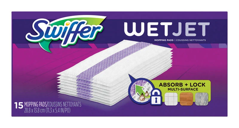 Wetjet Wet Cloth Mop Refill (15-count)