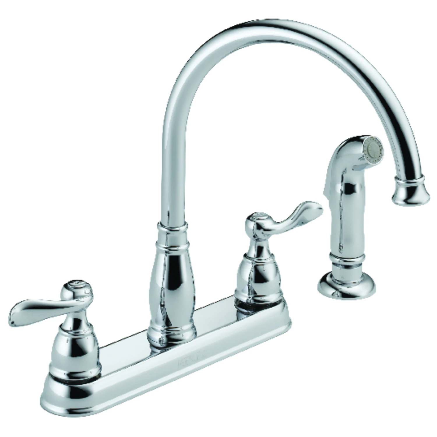 Windemere 2-handle Kitchen Faucet With Side Spray, Chrome Finish, Model 21996lf
