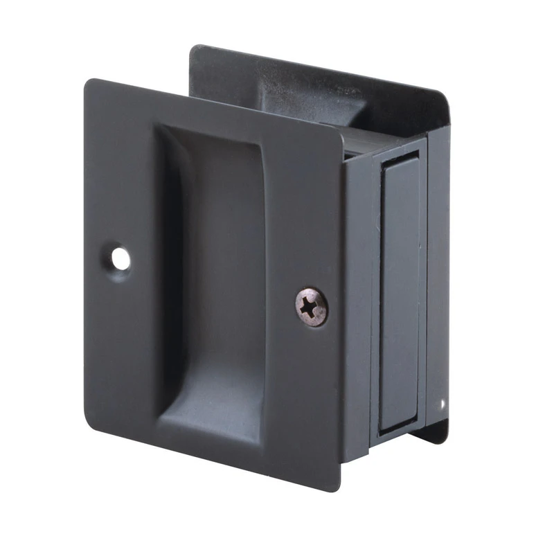 2.5 In Bronze Brass Pocket Door Pull — Model N-7318