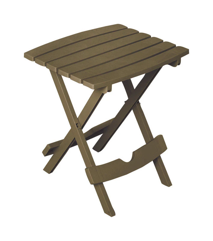 Quikfold Brown Rectangular Polypropylene Folding Side Table - Model 8500-60-3735