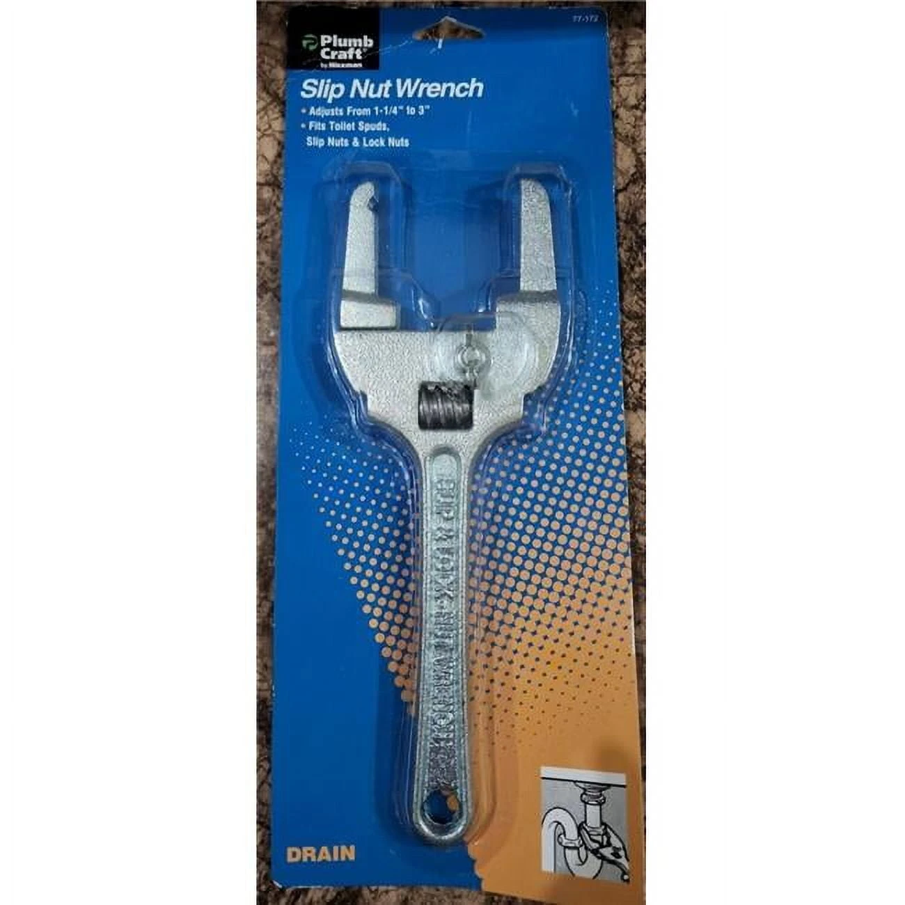 Adjustable Toilet Spud Slip Nut Wrench 1-3 Inches Model 7717200n