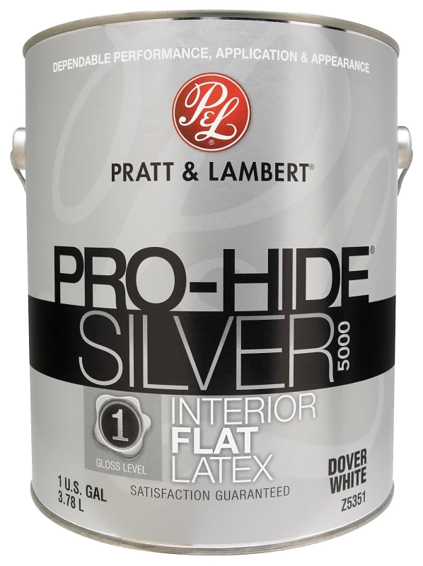 Pro-hide Silver 5000 Latex Flat Interior Wall Paint - 1 Gallon
