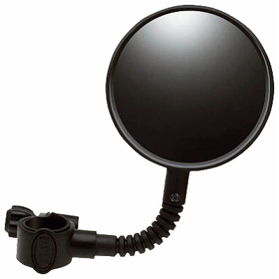 Flex Handlebar Mirror — Convex, Tool-free Mount, Shatter-resistant