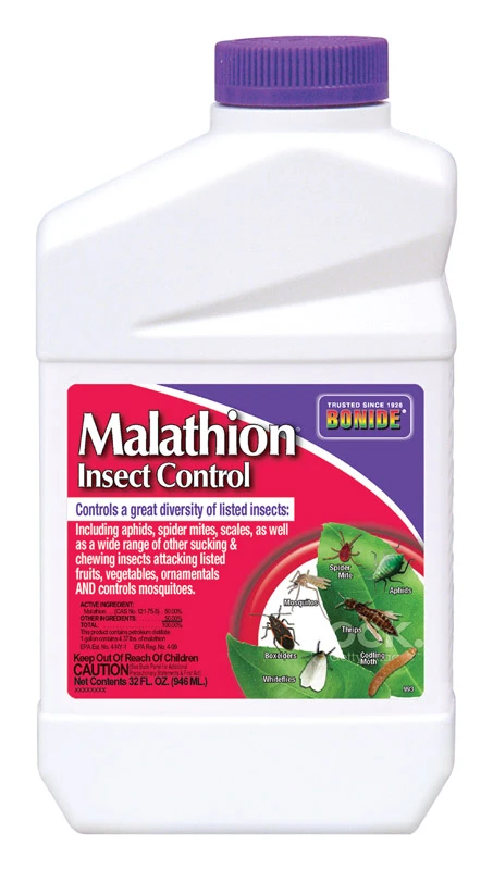 1 Quart Concentrate Malathion Insect Killer For Outdoor Use