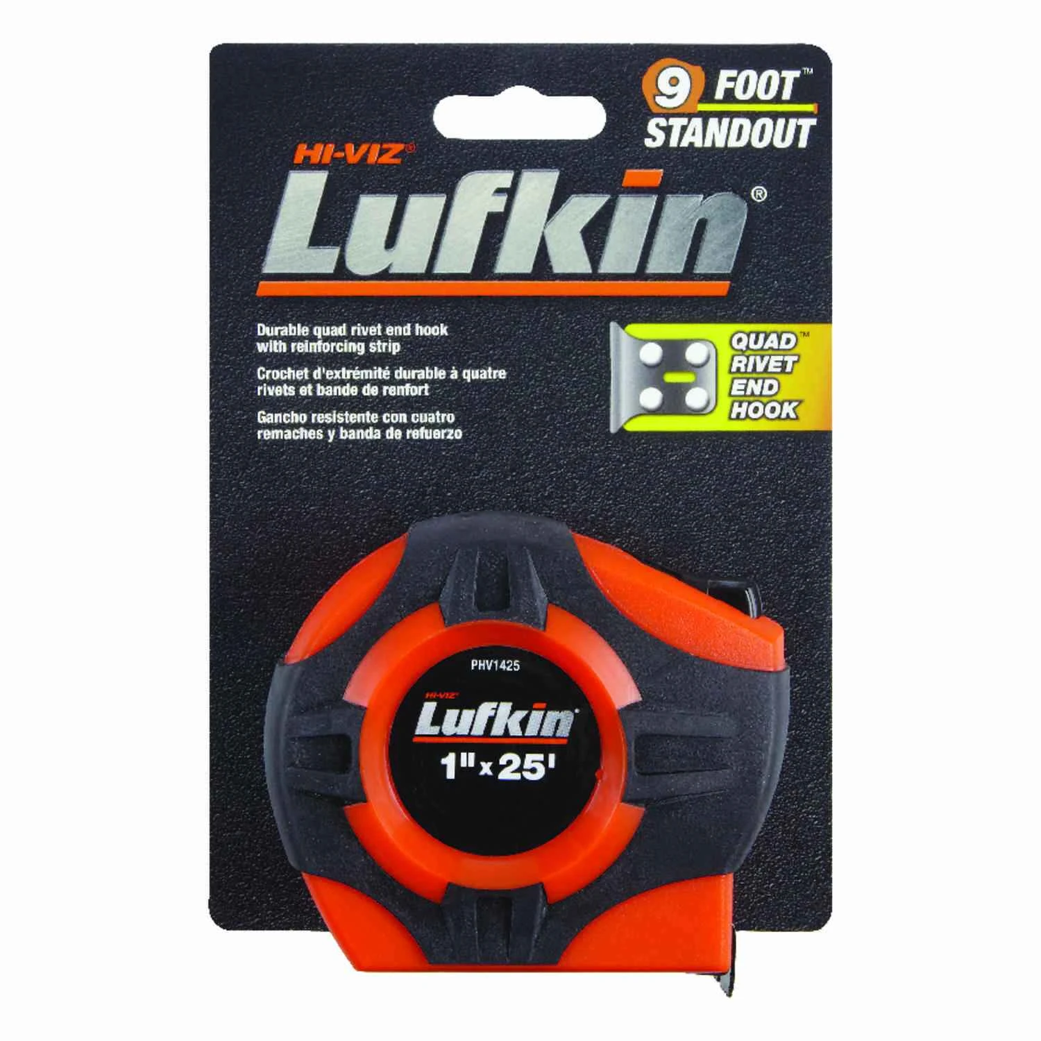 25 Ft. L X 1 In. W Tape Measure Orange 1 Pk