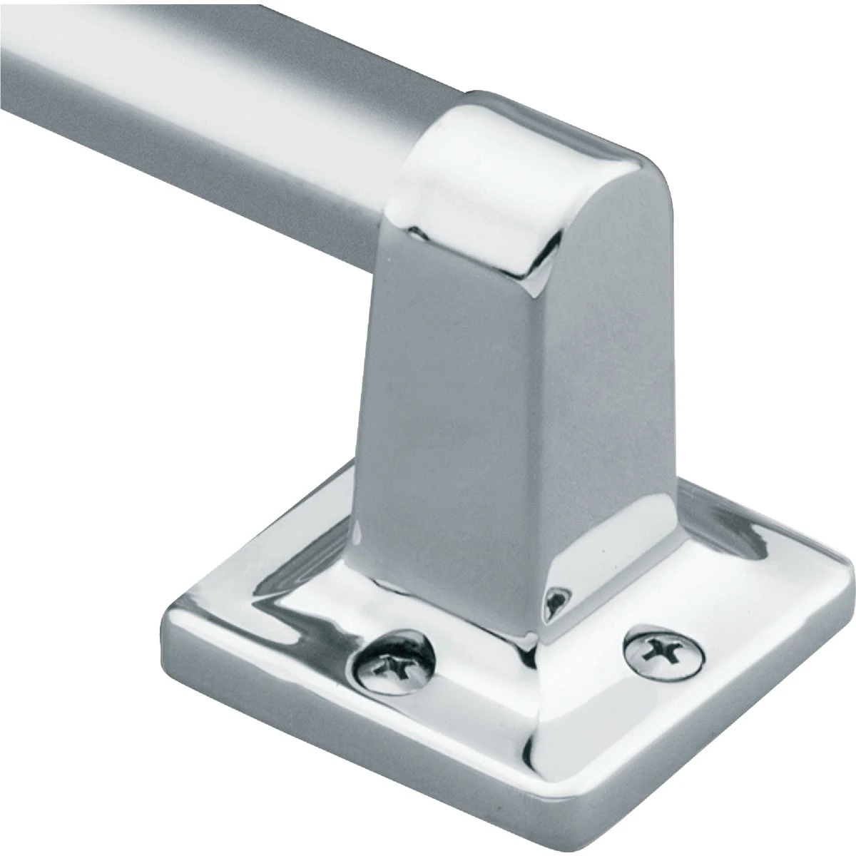 9 In. Exposed Screw Grab Bar, Chrome Finish, 250 Lb Capacity