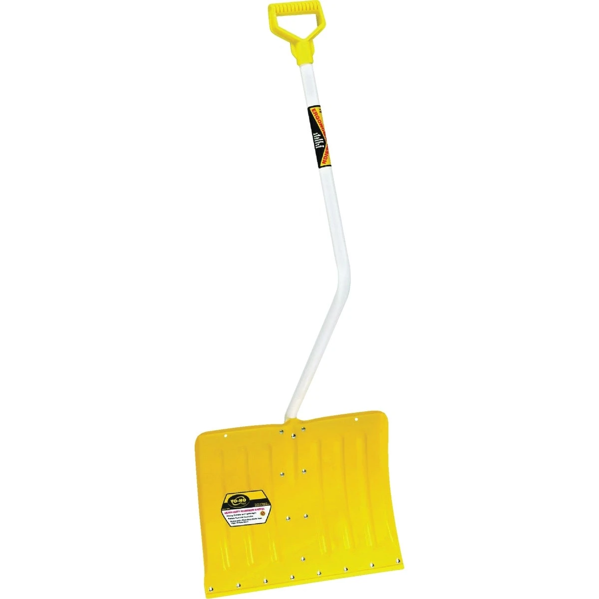 18-inch Aluminum Snow Shovel With 40-inch Aluminum Handle And Steel Wear Strip